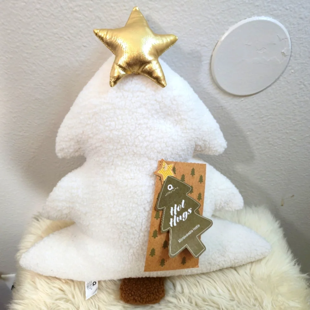 Aroma Home Hug Snug Plush Comfort Christmas Tree Pillow